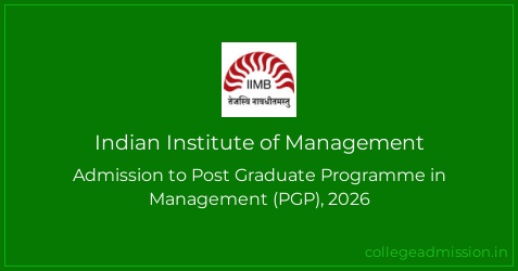 Indian Institute of Management: Admission to Post Graduate Programme in ...